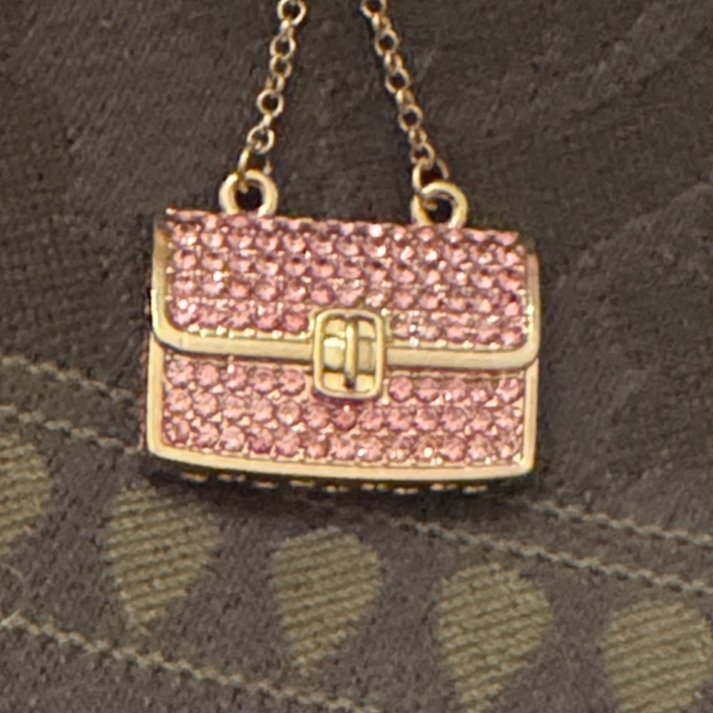 Elegant Pink Bag keychain / bag charm
